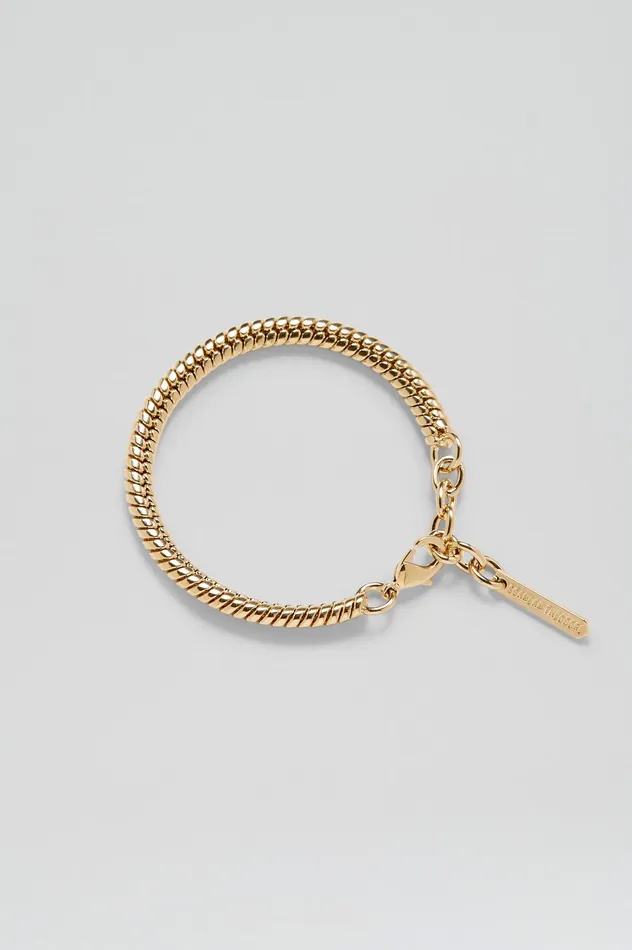 Women HERRINGBONE CHAIN BRACELET LIGHTGOLD Jewelry Scanlan Theodore