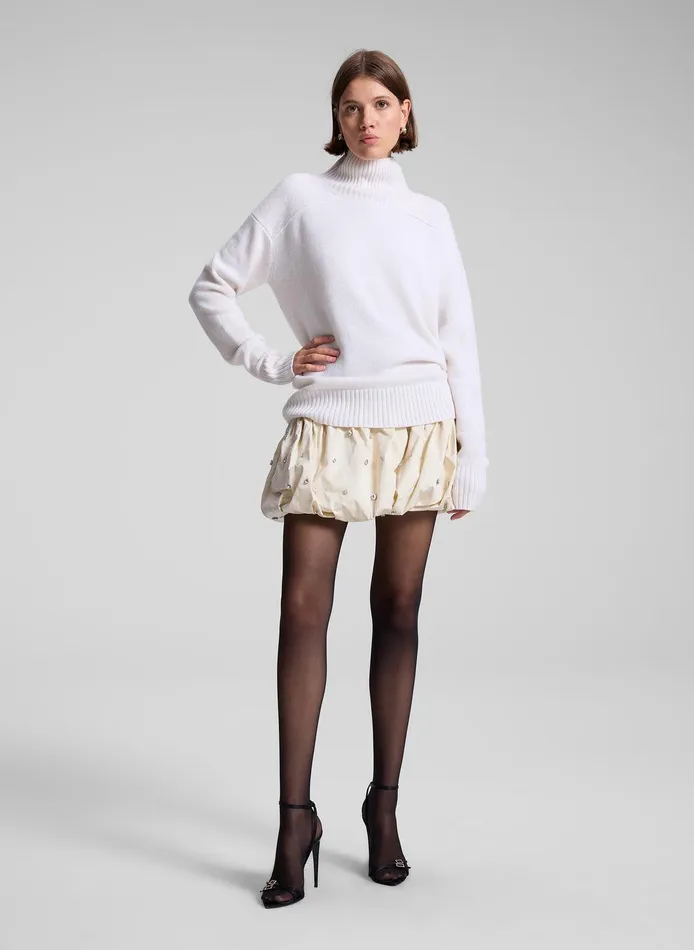 Women Holly Embellished Convertible Skirt Cream ALC Bottoms