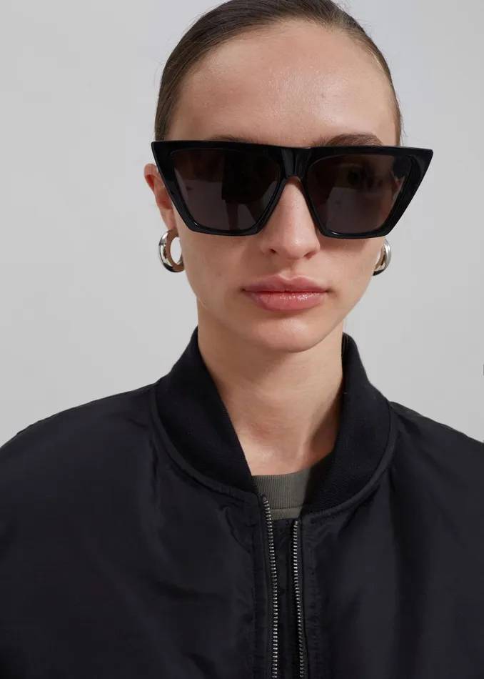 Women Houghton Cropped Bomber 8211 Black The Frankie Shop Outerwear