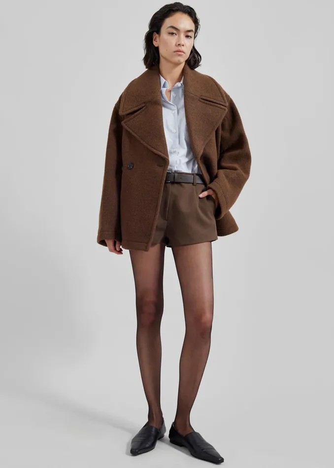 Women Ilona Hot Pants 8211 Brown The Frankie Shop Bottoms