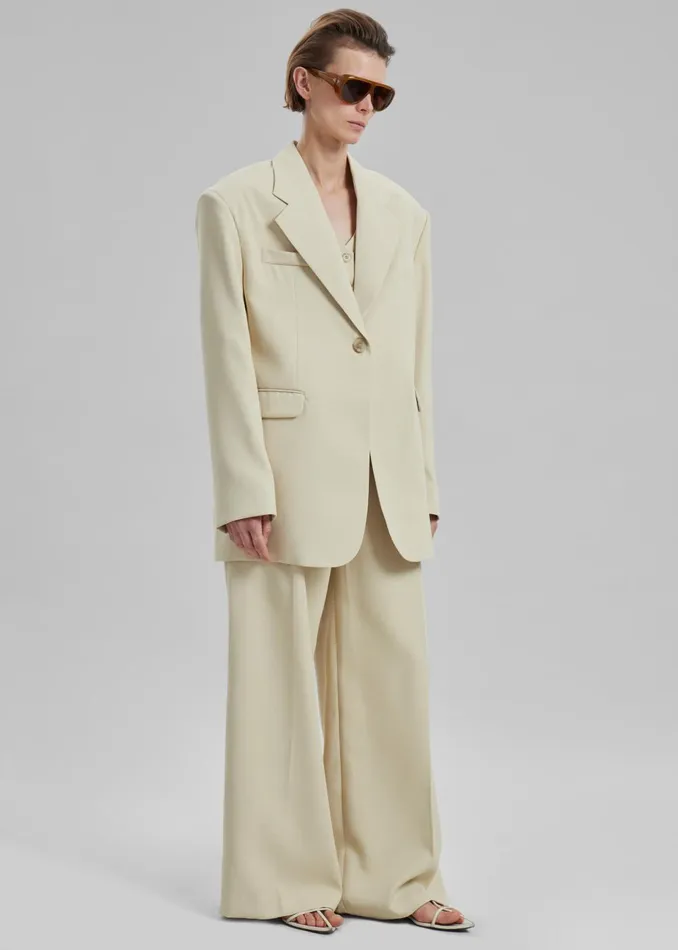 Women Indio Blazer 8211 Beige The Frankie Shop Outerwear
