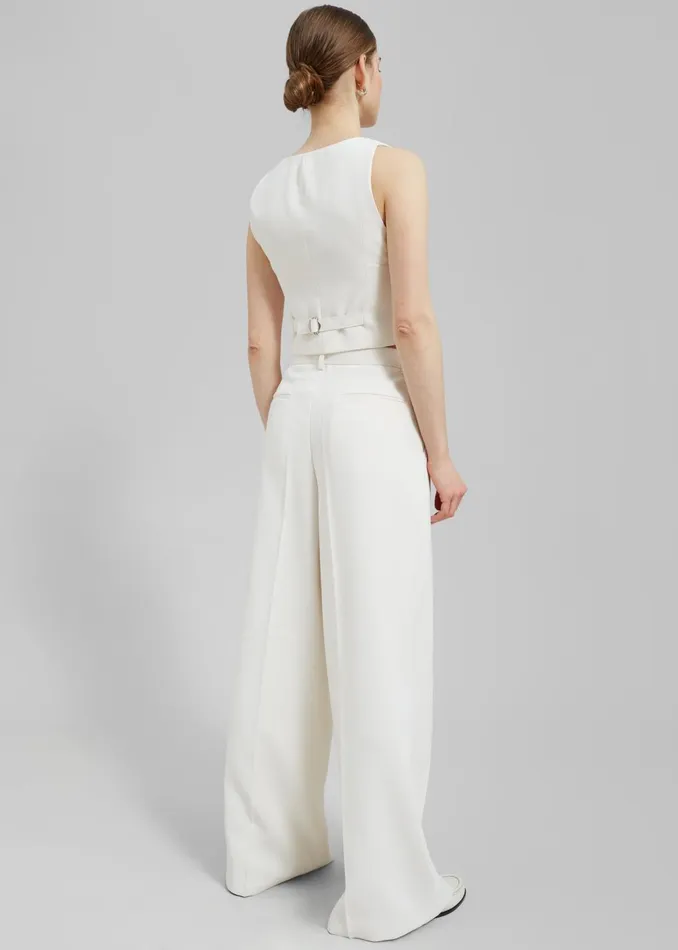 Women Indio Vest 8211 Off White The Frankie Shop Outerwear