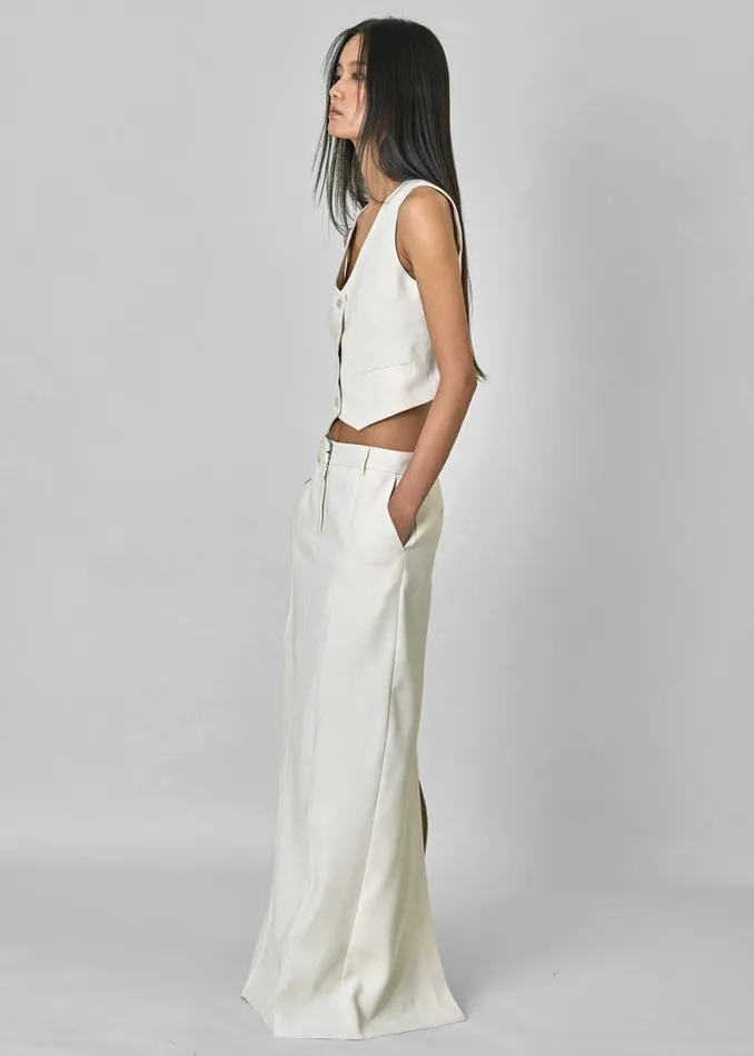 Women Indio Vest 8211 Off White The Frankie Shop Outerwear