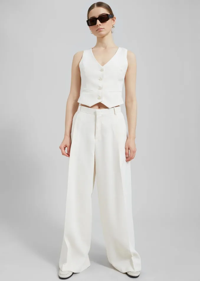 Women Indio Vest 8211 Off White The Frankie Shop Outerwear