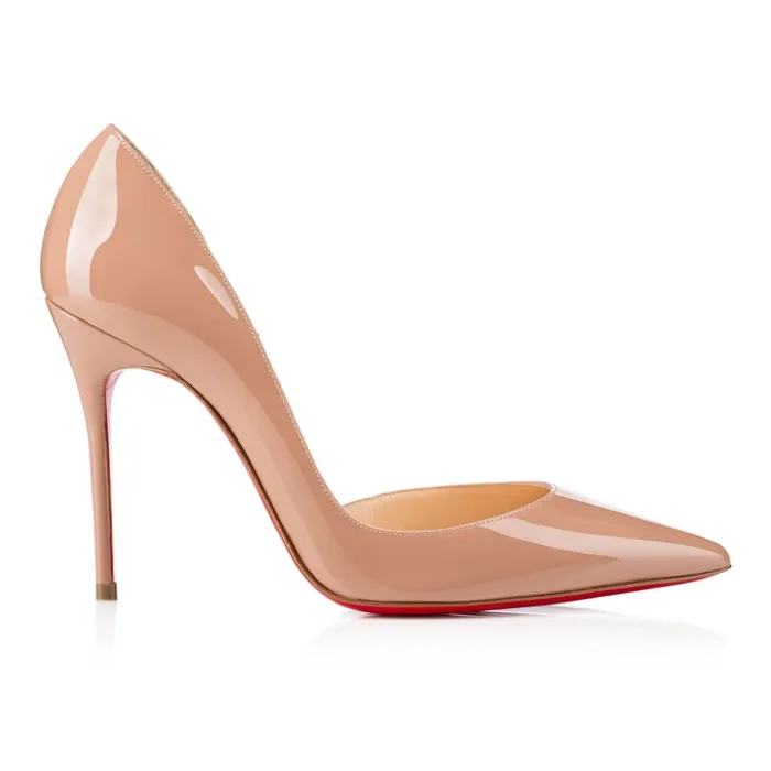 Women Iriza 100 Mm Pumps 8211 Patent Calf 8211 Blush Christian Louboutin Pumps