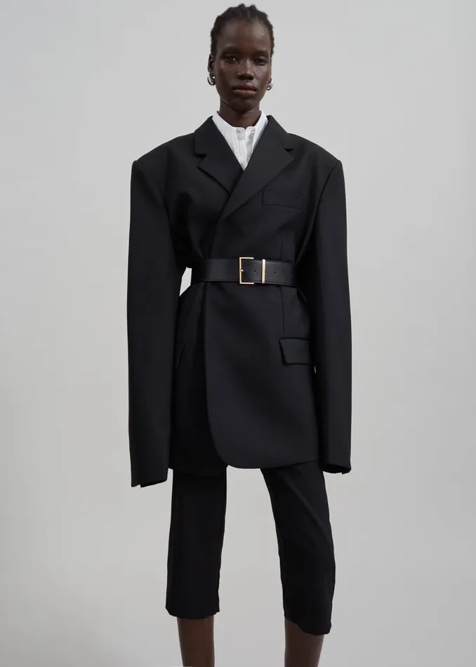 Women Iva Blazer 8211 Black The Frankie Shop Outerwear