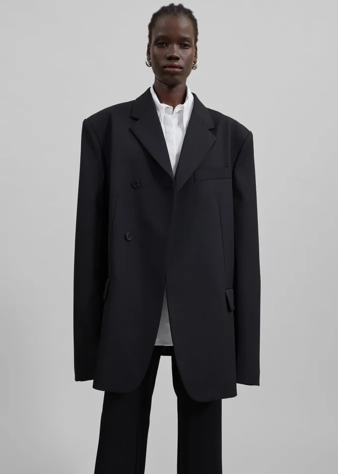 Women Iva Blazer 8211 Black The Frankie Shop Outerwear
