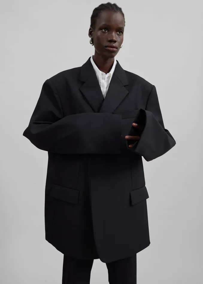Women Iva Blazer 8211 Black The Frankie Shop Outerwear