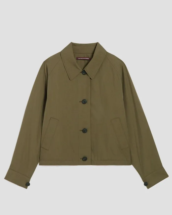 Women Jacket Military Olive Comptoir Des Cotonniers Coats and Jackets