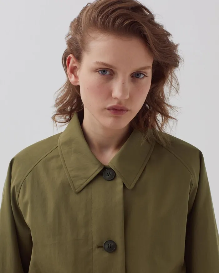 Women Jacket Military Olive Comptoir Des Cotonniers Coats and Jackets