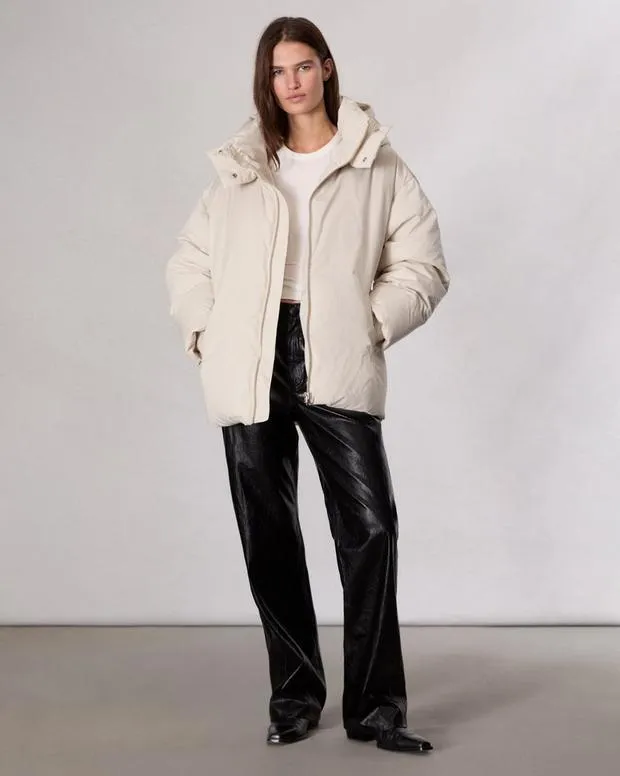 Women Jackets and Coats Rag and Bone Matilda Down Parka Light Beige