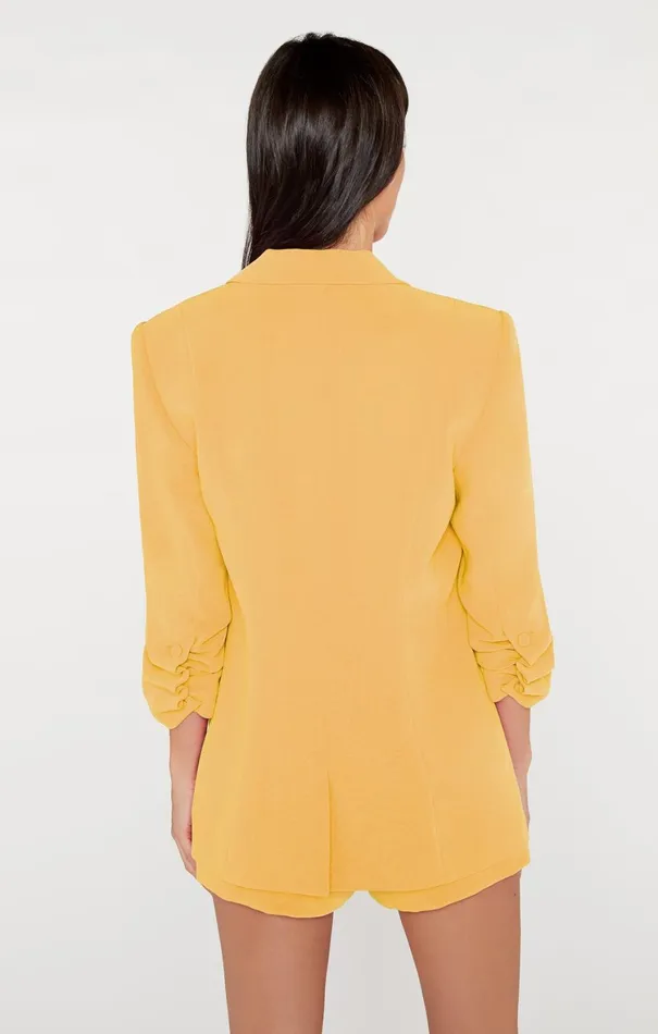 Women Jackets Cinq Sept Crepe Khloe Blazer Sunset