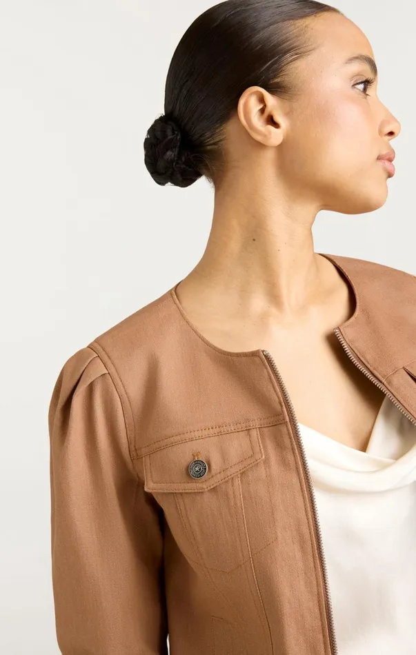 Women Jackets Cinq Sept Dalia Jacket Cocoa