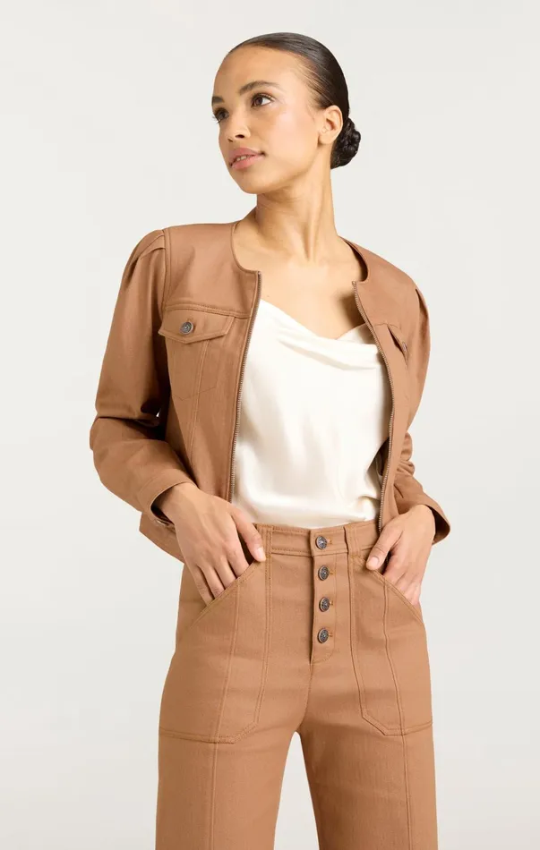 Women Jackets Cinq Sept Dalia Jacket Cocoa