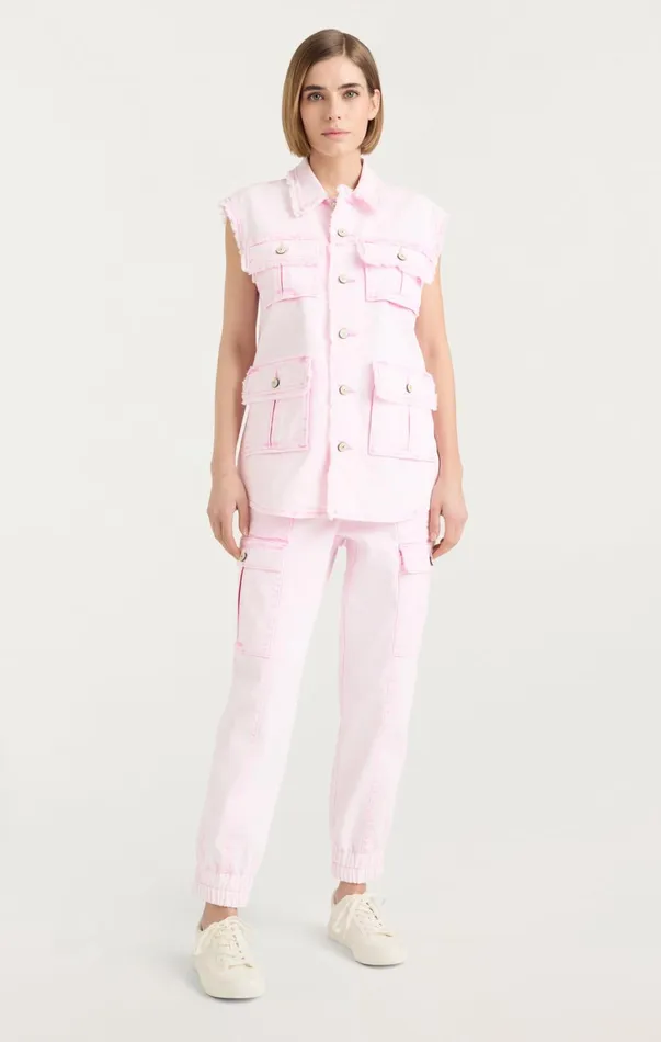 Women Jackets Cinq Sept Sleeveless Vera Jacket Flamingo