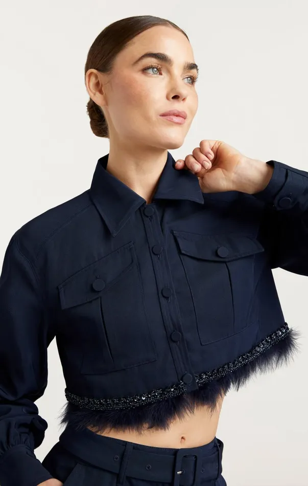 Women Jackets Cinq Sept Suvi Jacket Navy