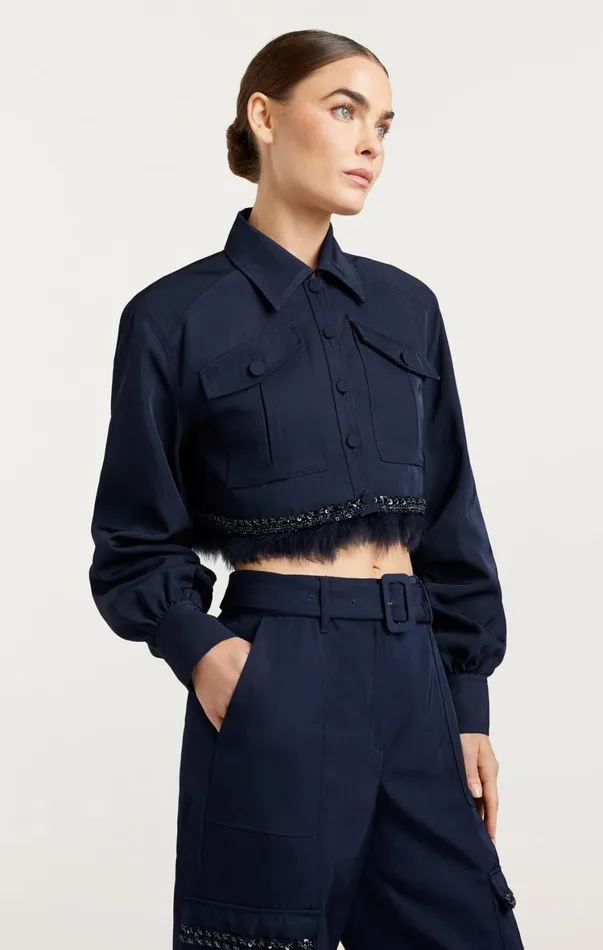 Women Jackets Cinq Sept Suvi Jacket Navy