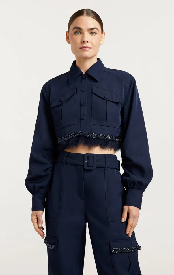 Women Jackets Cinq Sept Suvi Jacket Navy