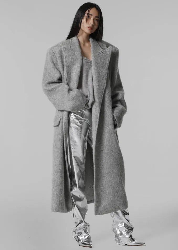 Women Jesse Aluminium Pants 8211 Silver The Frankie Shop Bottoms