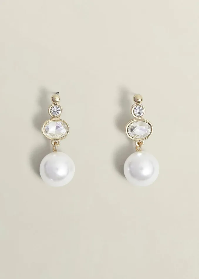 Women Jewellery Hobbs Priscilla Earrings Gold Ivory
