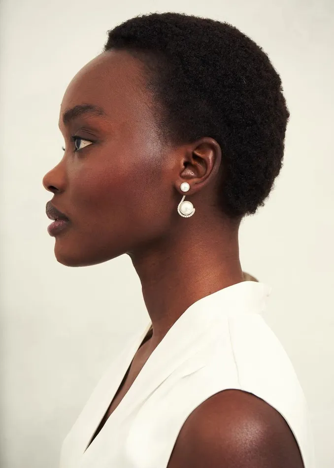 Women Jewellery Hobbs Robyn Pave Earrings Gold