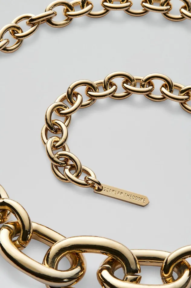 Women Jewelry Scanlan Theodore OVAL LINK CHAIN CHOKER LIGHTGOLD Women Jewelry Scanlan Theodore OVAL LINK CHAIN CHOKER LIGHTGOLD