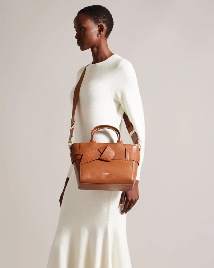Women JIMSA 8211 Faux Leather Bow Crossbody Bag Tan Ted Baker Crossbody Bags Women JIMSA 8211 Faux Leather Bow Crossbody Bag Tan Ted Baker Crossbody Bags