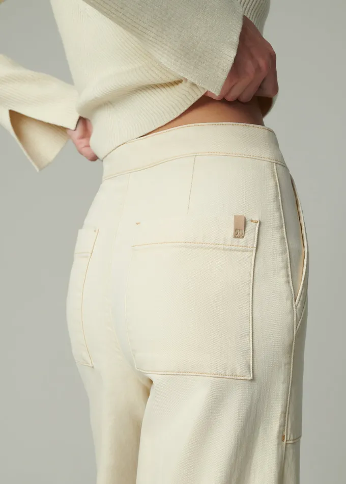 Women Joe8217s Jeans THE SIDE ZIP Creme Brulee Wide Leg