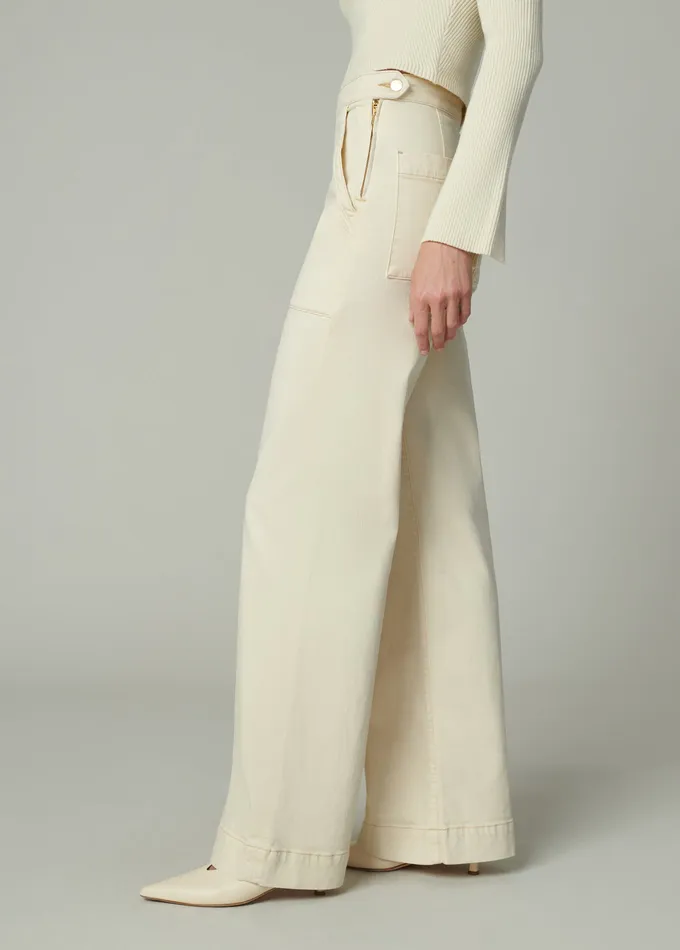 Women Joe8217s Jeans THE SIDE ZIP Creme Brulee Wide Leg