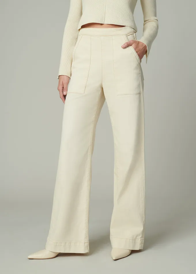 Women Joe8217s Jeans THE SIDE ZIP Creme Brulee Wide Leg