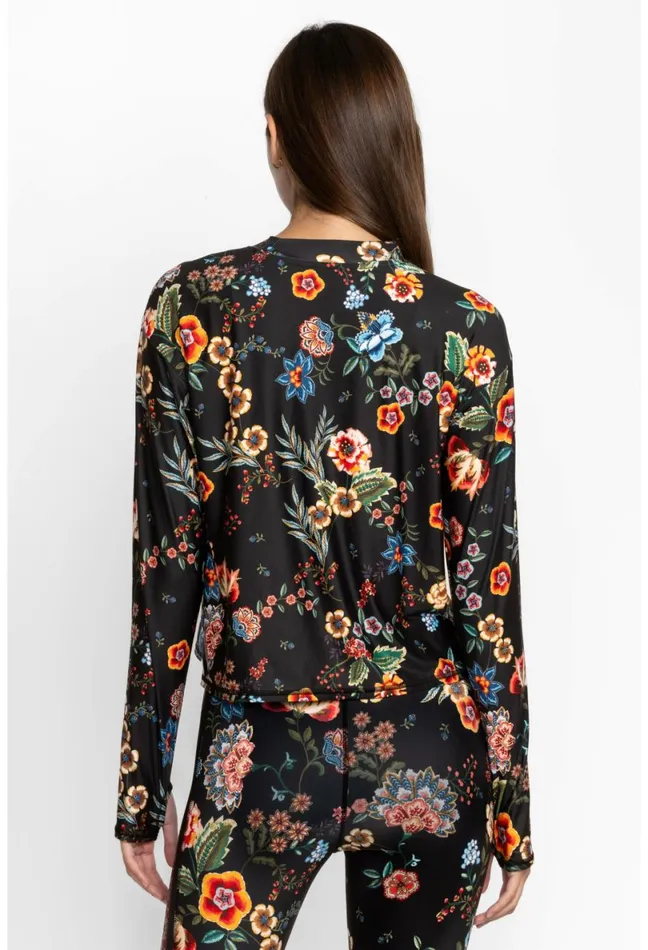 Women Johnny Was Active Ardell Mock Neck Step Hem Tee Ardell