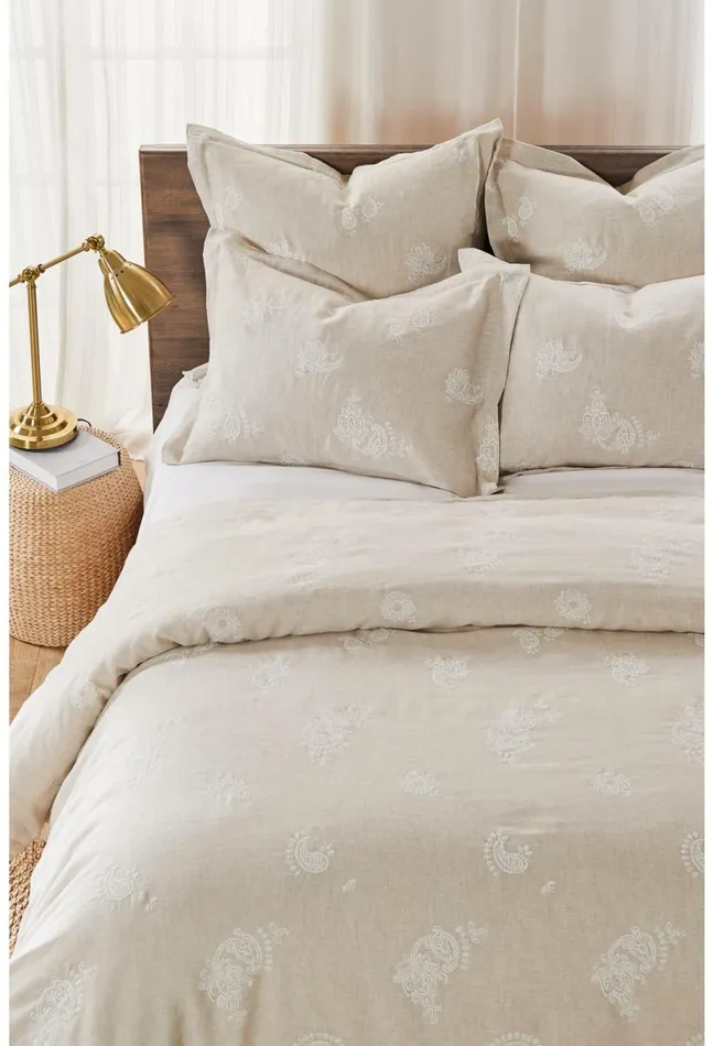 Women Johnny Was Bedding Skyler Eyelet Linen Duvet King Sand