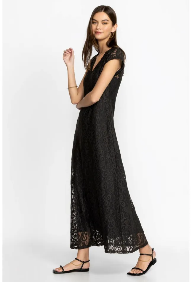 Women Johnny Was Dresses Corinne Maxi Dress Black