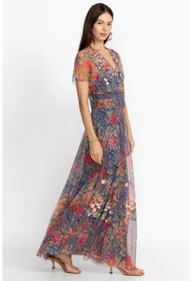 Women Johnny Was Dresses Locust Mesh Dress Locust
