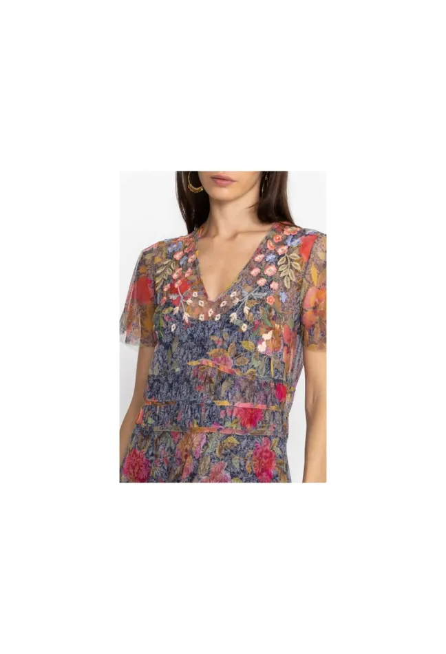 Women Johnny Was Dresses Locust Mesh Dress Locust