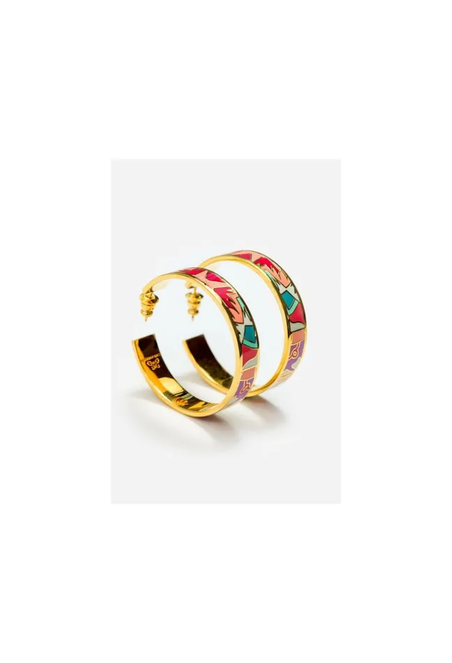 Women Johnny Was Jewelry Kaleida Hoop Earrings Kaleida