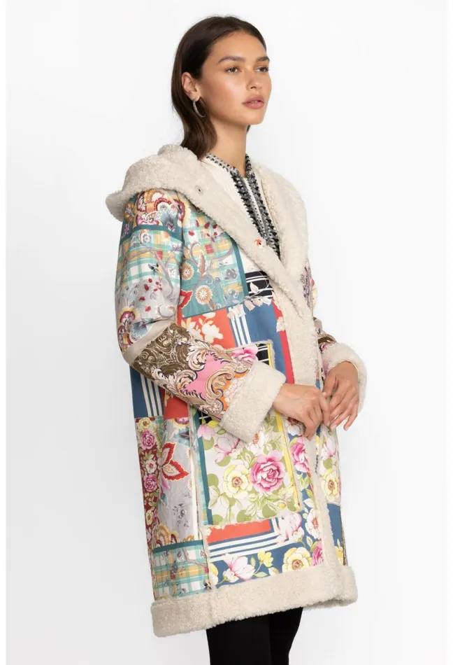 Women Johnny Was Outerwear Kerry Suede Coat Multi