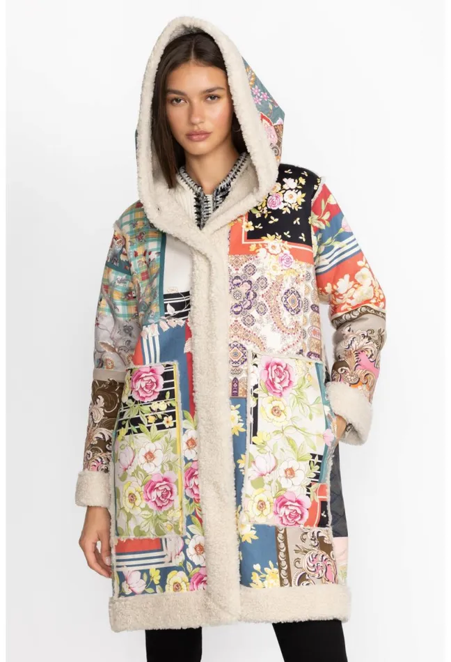 Women Johnny Was Outerwear Kerry Suede Coat Multi