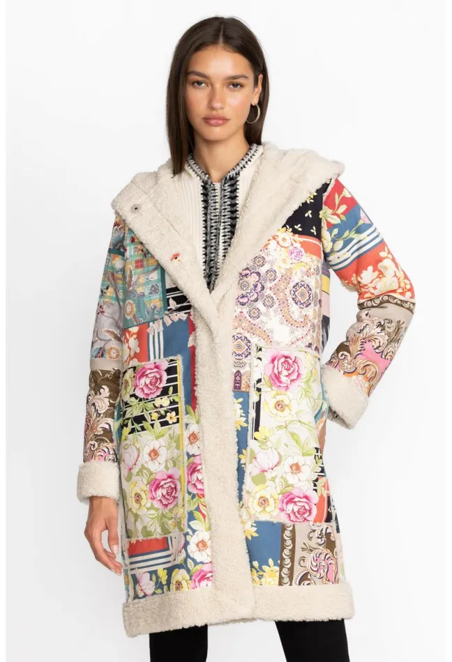 Women Johnny Was Outerwear Kerry Suede Coat Multi