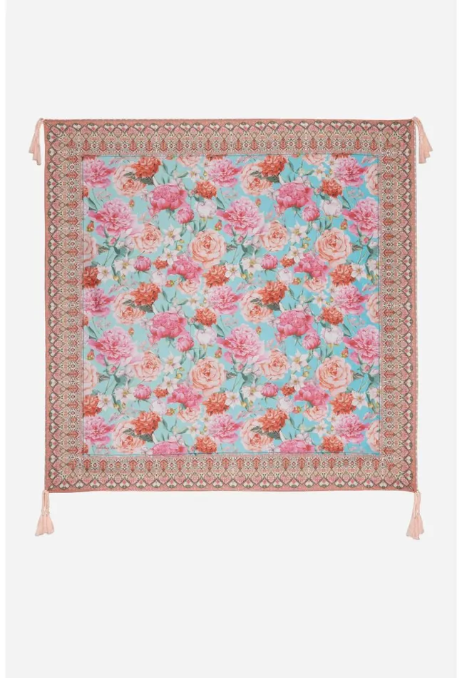 Women Johnny Was Scarves Pink Rose Scarf Pink Rose