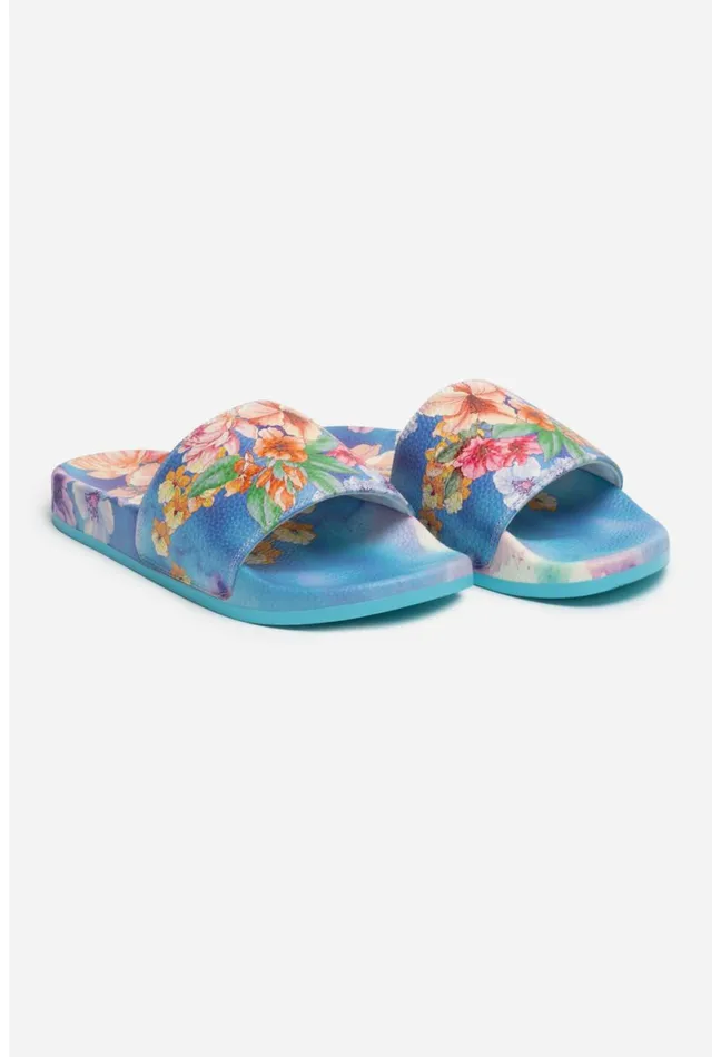 Women Johnny Was Shoes Ojai Sandal 8211 Blue Blue