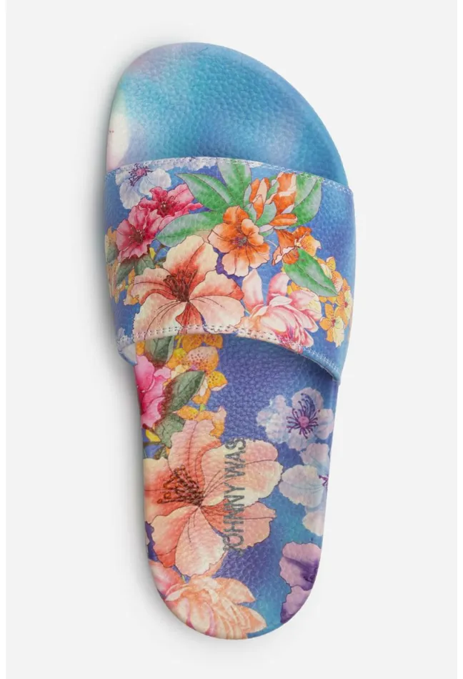Women Johnny Was Shoes Ojai Sandal 8211 Blue Blue