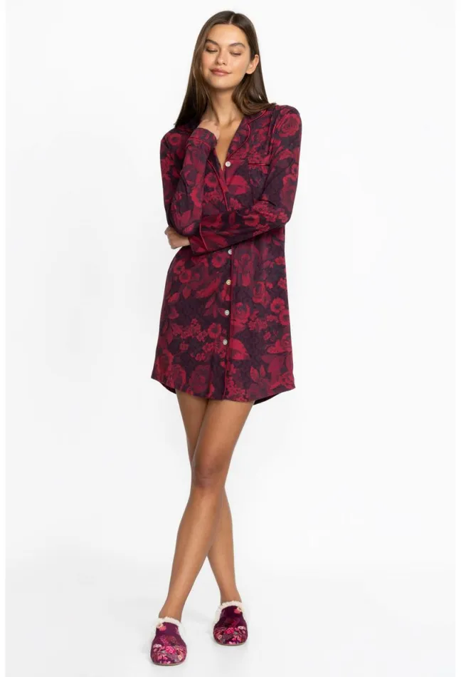 Women Johnny Was Sleepwear The Neena Long Sleeve Shirt Carrie