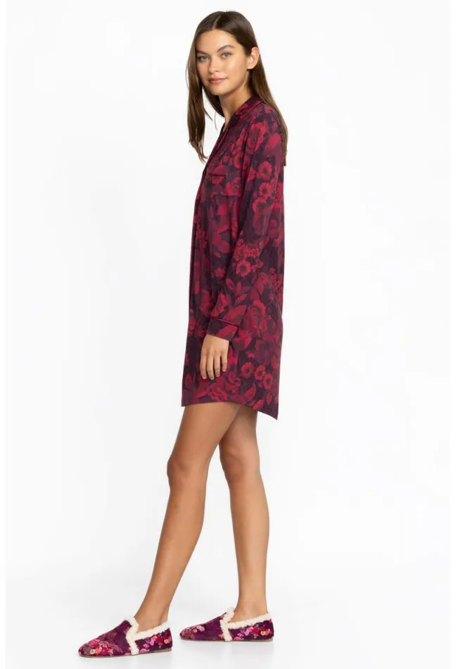 Women Johnny Was Sleepwear The Neena Long Sleeve Shirt Carrie