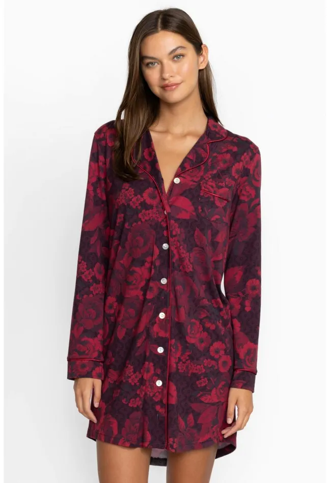 Women Johnny Was Sleepwear The Neena Long Sleeve Shirt Carrie
