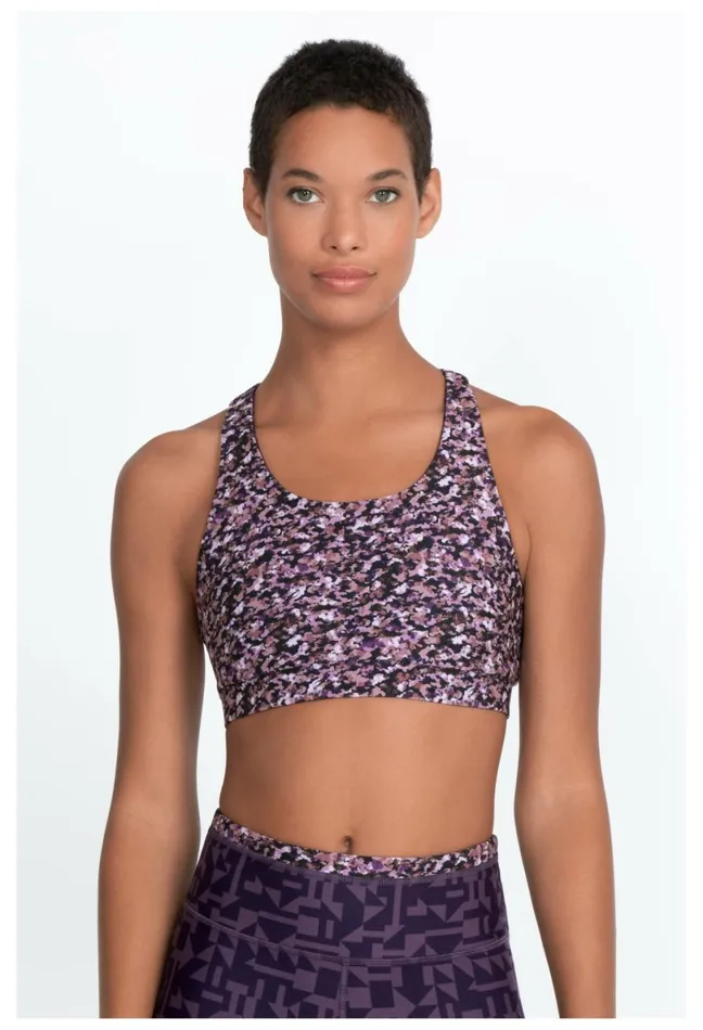 Women Johnny Was Tops Endurance Reversible Sports Bra Vintage Violet Prism