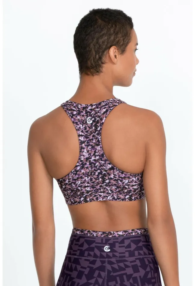 Women Johnny Was Tops Endurance Reversible Sports Bra Vintage Violet Prism