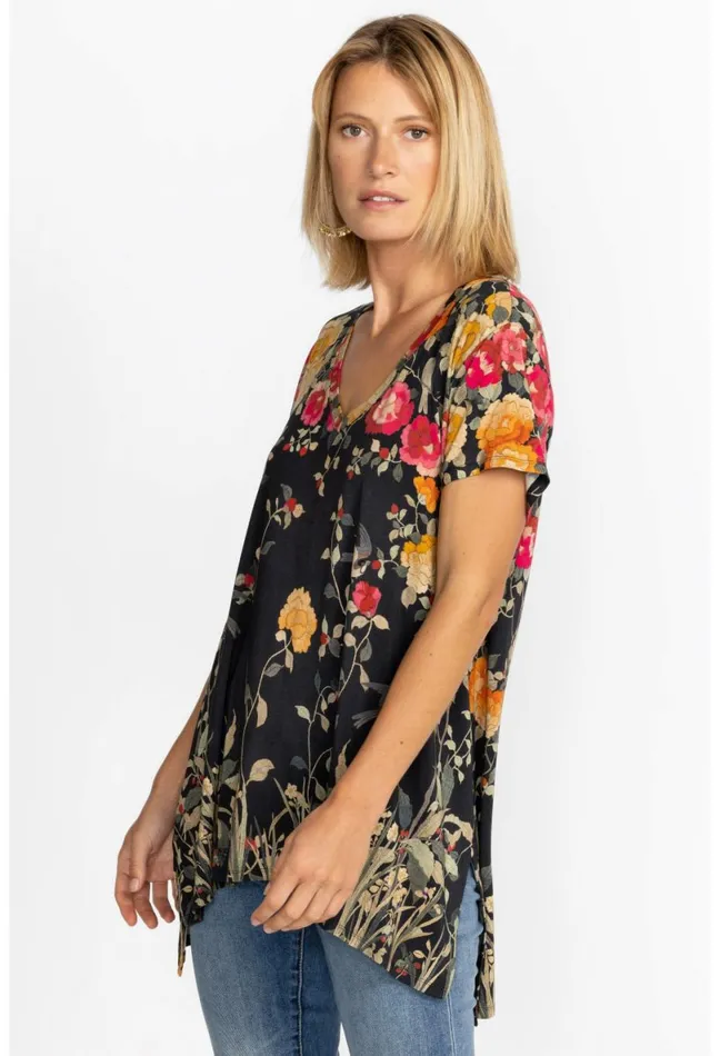 Women Johnny Was Tops Graceful Drape Tunic Graceful