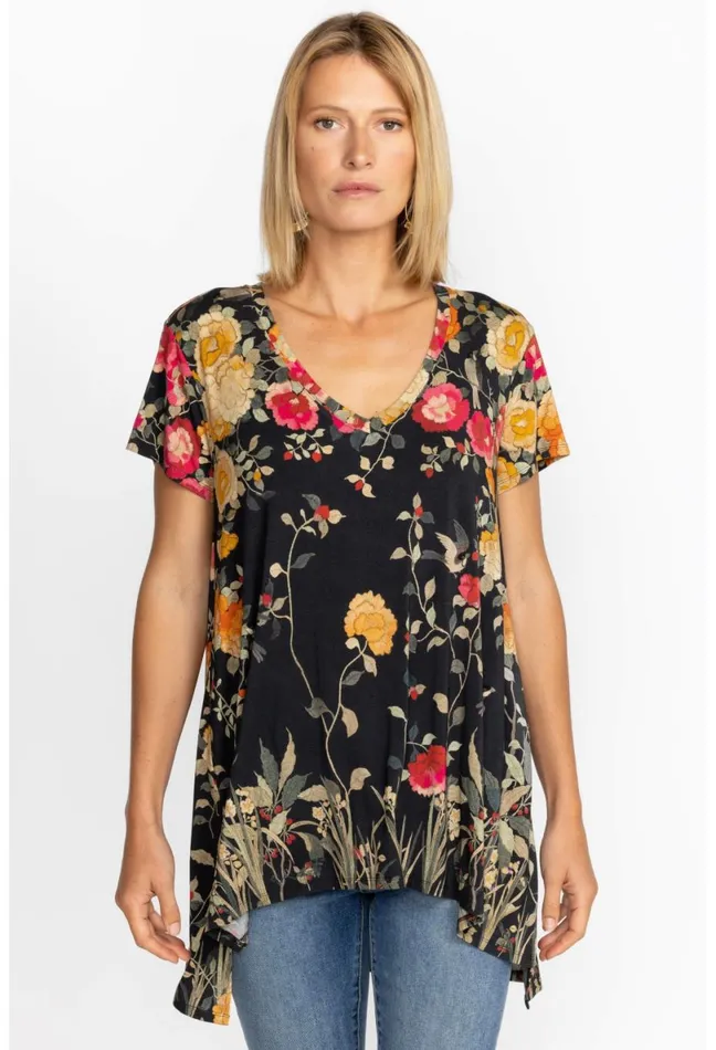Women Johnny Was Tops Graceful Drape Tunic Graceful