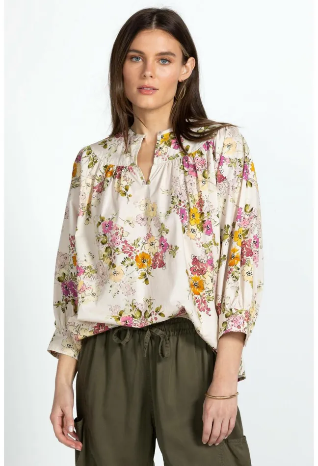 Women Johnny Was Tops Isabella Blouse Multi